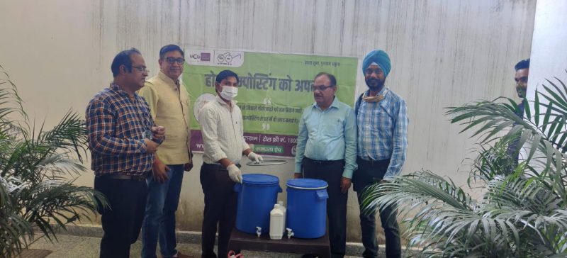 Eswachh team trained CMC staff for Home Composting